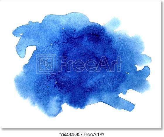 560x470 Free Art Print Of Dark Blue Watercolor Stain. Dark Blue Watercolor - Watercolor Stain