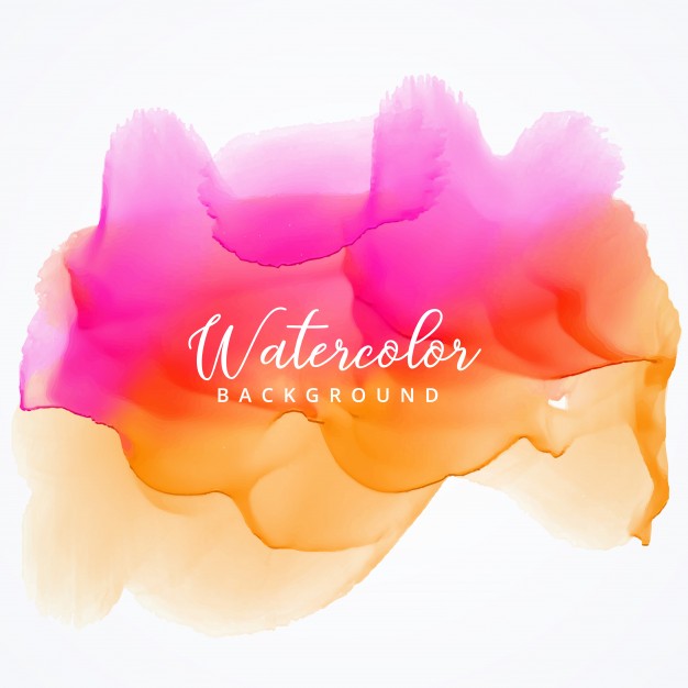 626x626 Pink And Orange Watercolor Stain Background Vector Free Download - Watercolor Stain