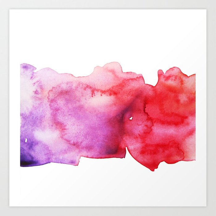 700x700 Pink Watercolor Stain Art Print By Anawhite Society6 - Watercolor Stain