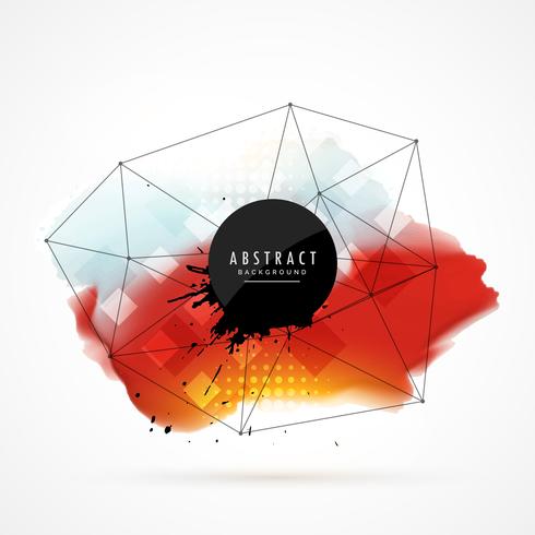 490x490 Red Blue Watercolor Stain Abstract Background - Watercolor Stain