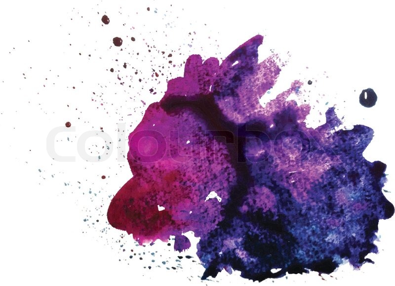 800x580 Abstract Hand Drawn Watercolor Vector Background. Wet Water Color - Watercolor Stain