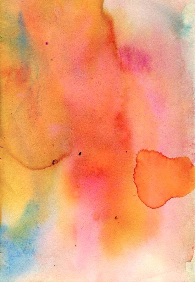 620x897 Watercolor On Paper Art Artist Painting Village Landscape Painting - Watercolor Stained Paper