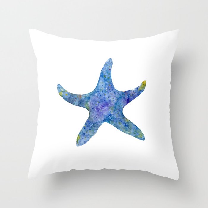 700x700 Starfish Star Fish Blue Starfish Watercolor Painting Throw - Watercolor Starfish
