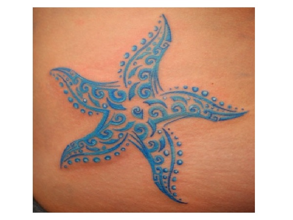 Watercolor Starfish Tattoo