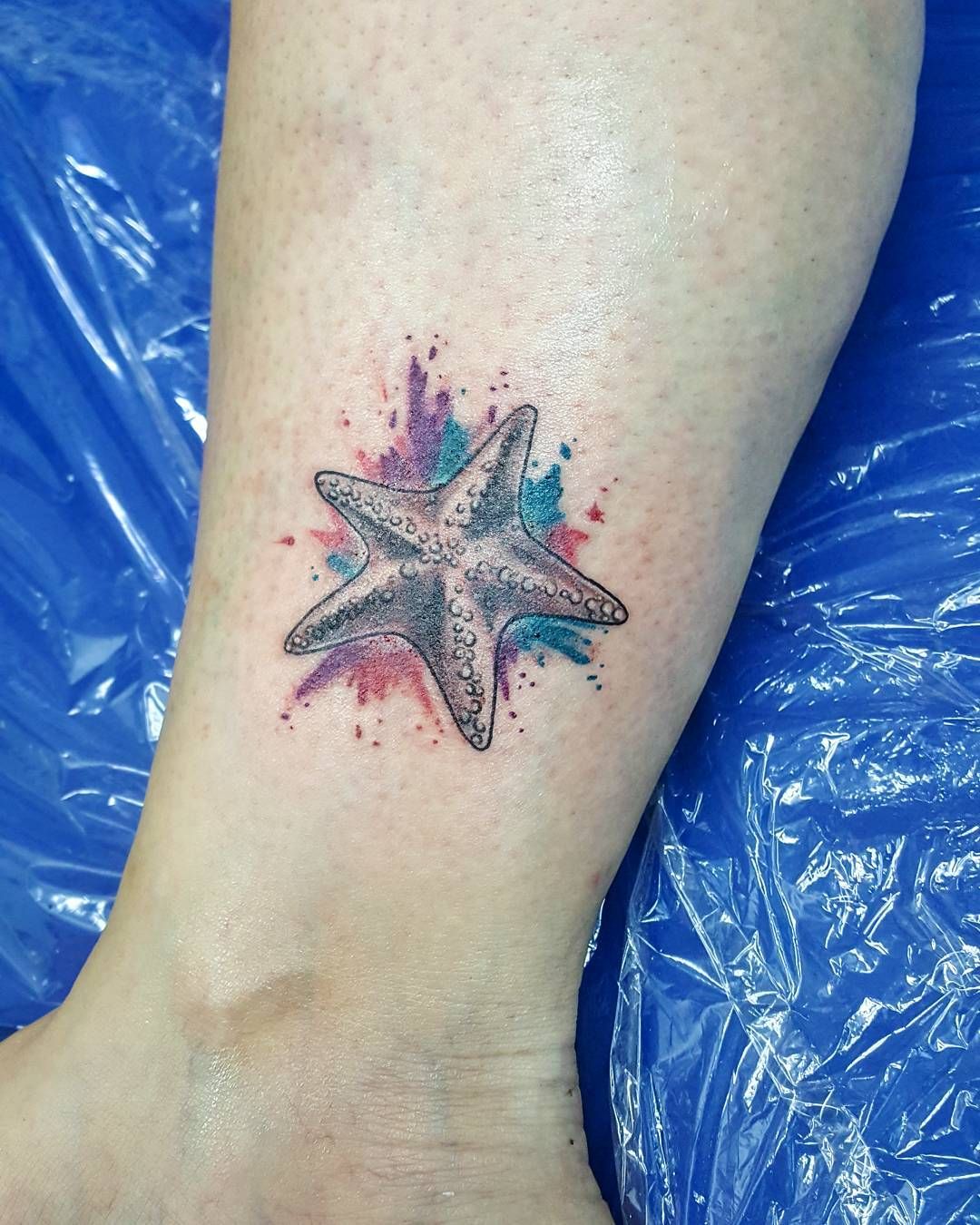 1080x1350 Pin By Steffani Jump On Tattoo Inspiration Tattoo - Watercolor Starfish Tattoo