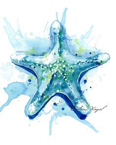 236x295 Water Colour Starfish Tattoo - Watercolor Starfish Tattoo