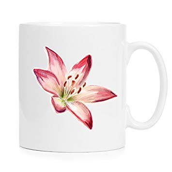 Watercolor Stargazer Lily