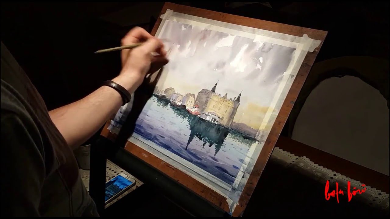 1280x720 Watercolor Demonstration By Baha - Watercolor Station