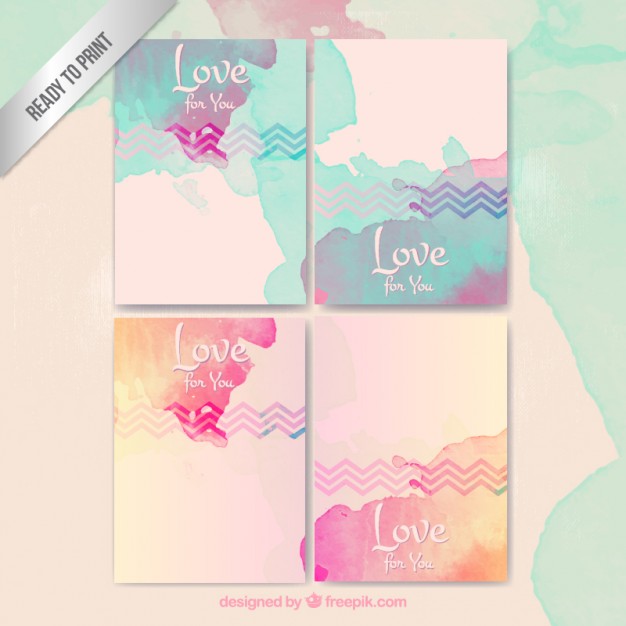 626x626 Watercolor Love Stationery Vector Free Download - Watercolor Stationery