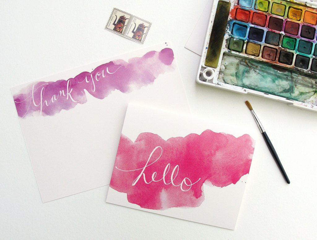 1024x775 An Open Sketchbook Watercolor Stationery Yooohoooo! - Watercolor Stationery
