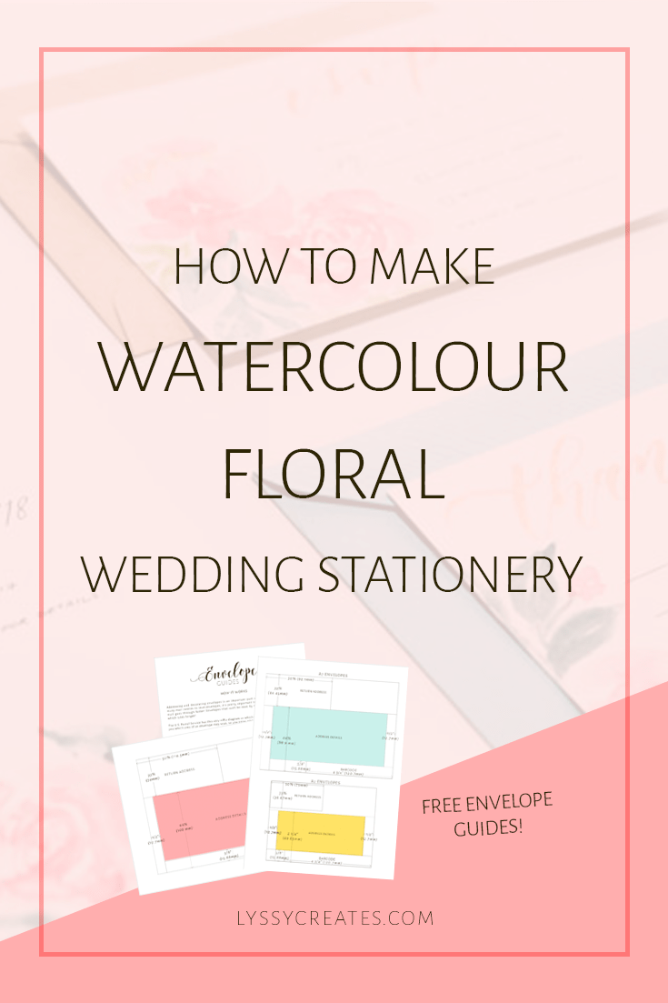 735x1103 How To Make Watercolor Floral Wedding Stationery Free Guide - Watercolor Stationery