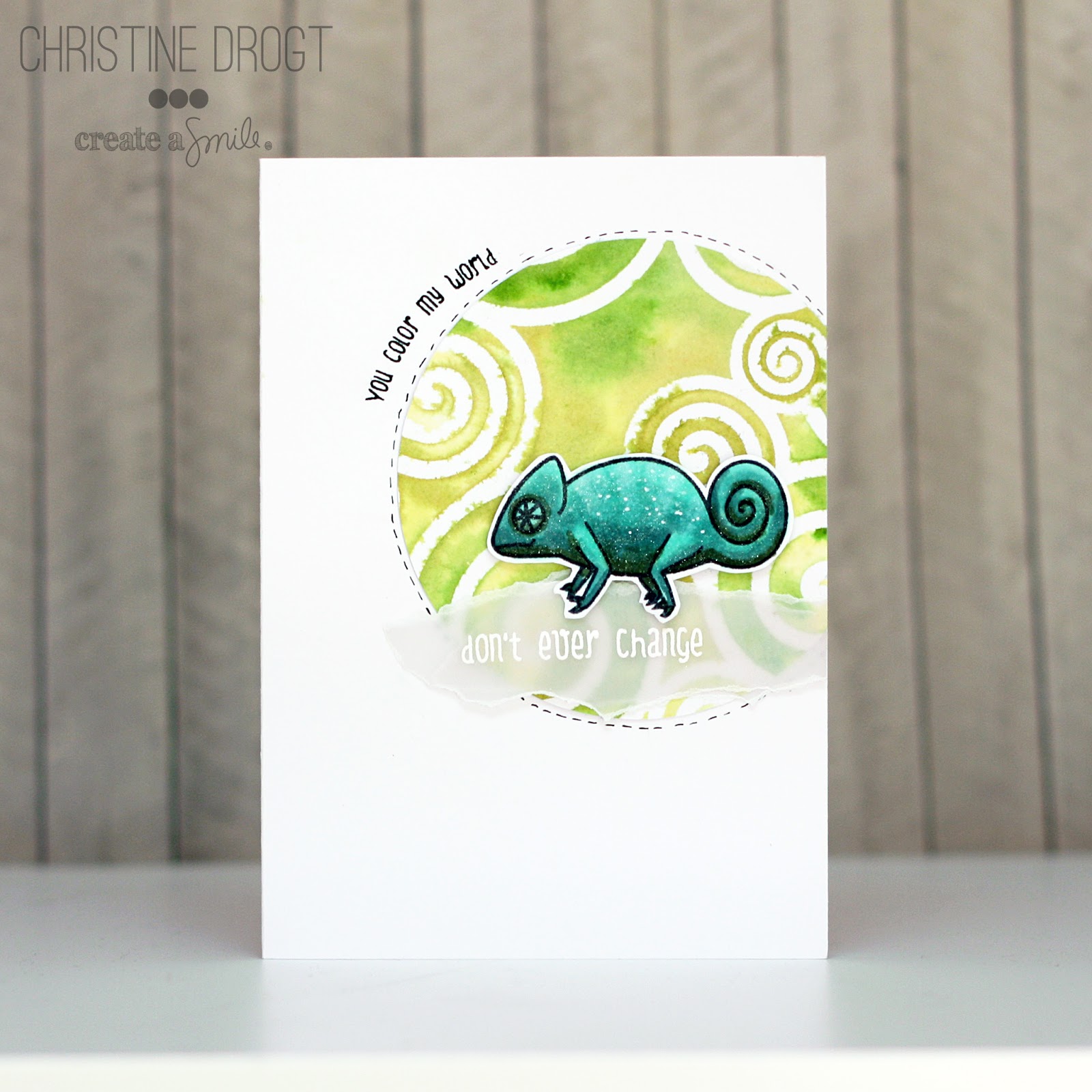 1600x1600 Create A Smile Stencil Sunday - Watercolor Stencil