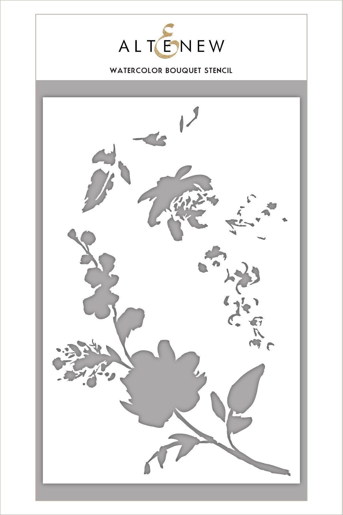 1201x1800 Watercolor Bouquet Stencil Altenew - Watercolor Stencil