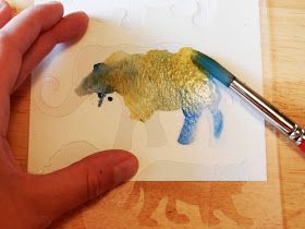 280x210 Watercolor Stencil Art Watercolor Watercolour - Watercolor Stencil