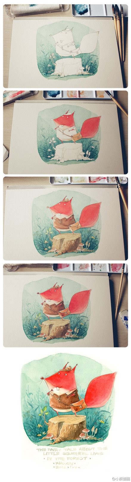 440x1611 Watercolor Painting, Step By Step. Malowanie Krok Po Kroku - Watercolor Steps