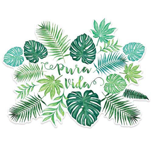 500x500 Pura Vida Sticker - Watercolor Stickers
