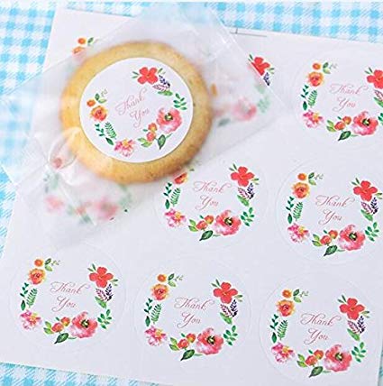 425x428 Efivs Arts 160 Pcs Thank You Floral Watercolor - Watercolor Stickers