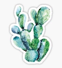210x230 Watercolor Cactus Stickers Redbubble - Watercolor Stickers
