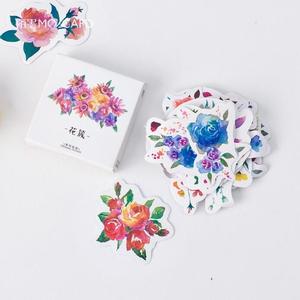 300x300 Blooming Flowers Watercolor Stickers - Watercolor Stickers