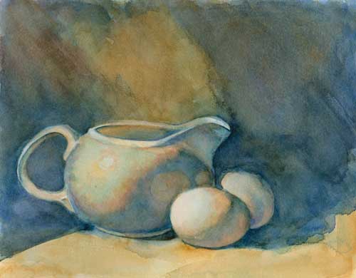 500x390 30 In 30 Watercolor Still Life Painting In A Low Key Color Scheme - Watercolor Still Life