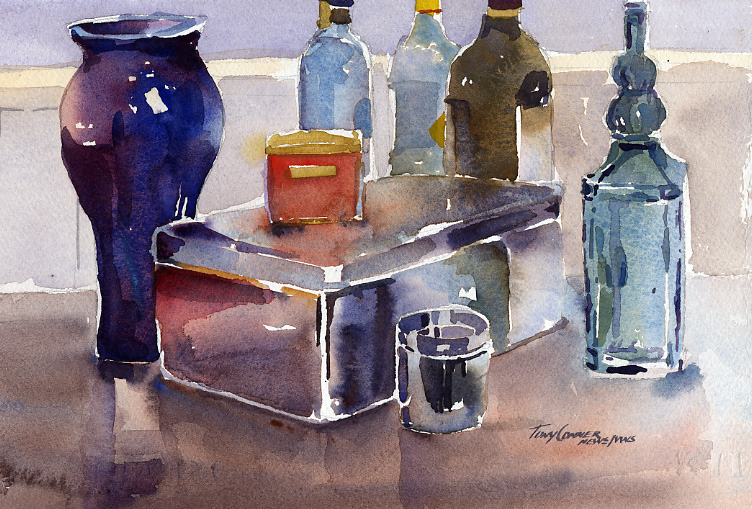 752x509 Studio Watercolor Still Life Painting Vermont - Watercolor Still Life