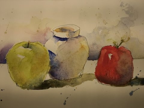 480x360 Fun Watercolor Still Life Practice - Watercolor Still Life