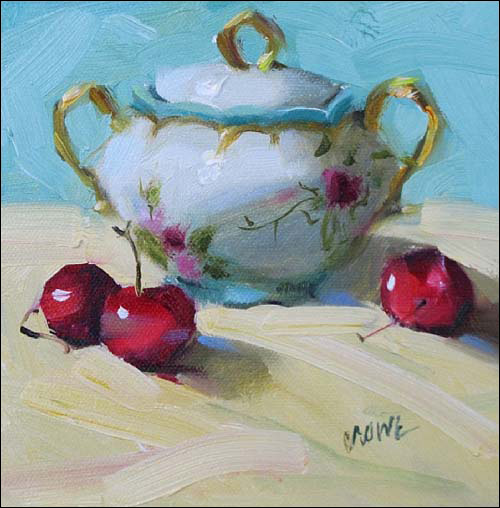 500x508 Judy Crowe Miniature Still Life Paintings With A Big Impact - Watercolor Still Life Paintings