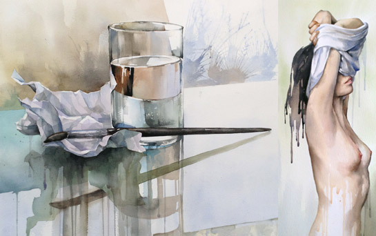 545x342 Expressive Painting In Watercolour Syn Studio Art School In - Watercolor Still Life Paintings