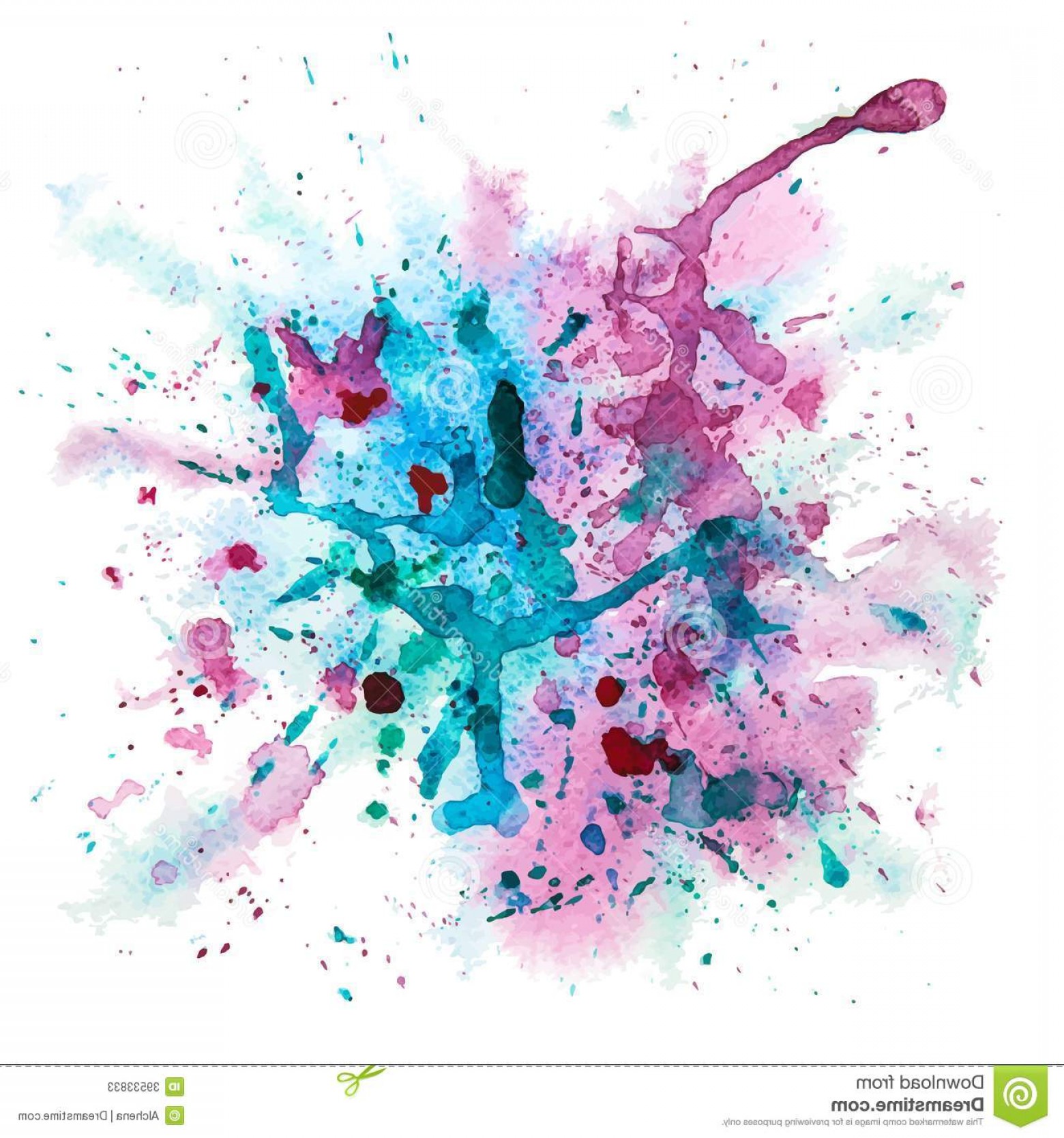 1560x1668 Stock Illustration Multicolor Watercolor Splash Stain Multicolored - Watercolor Stock Images