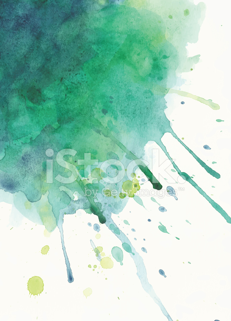 737x1024 Green Watercolor Splash Stock Vector - Watercolor Stock Photo