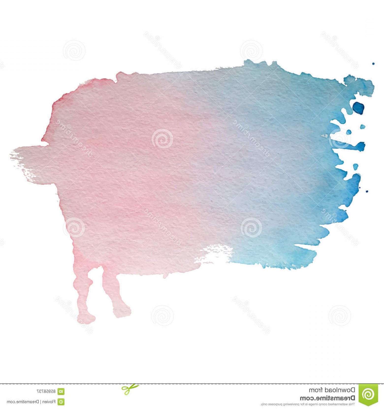 1560x1668 Stock Illustration Watercolor Texture Isolated Spot Rose Quartz - Watercolor Stock Photo