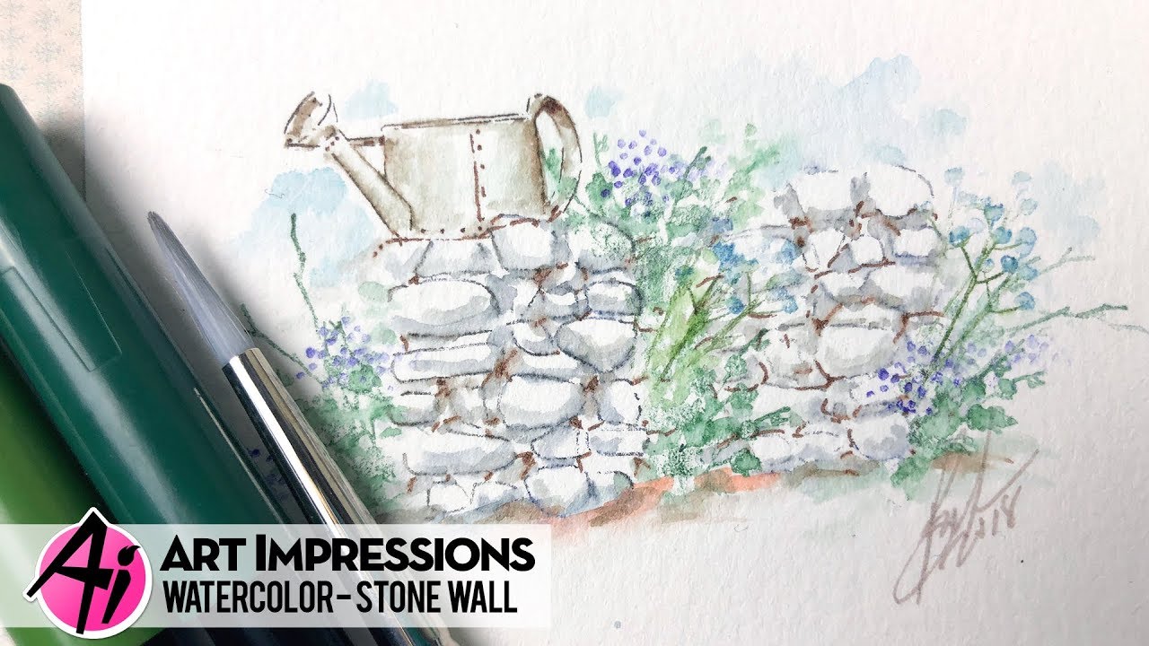 1280x720 Ai Watercolor - Watercolor Stone