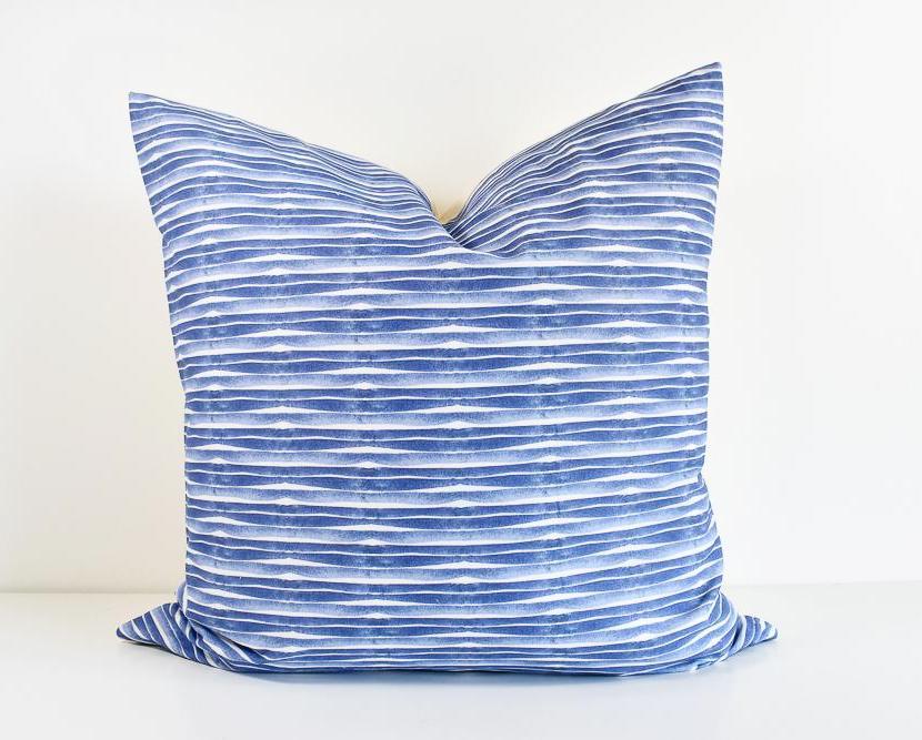830x667 Watercolor Stripes Pillow Collectiv Co. - Watercolor Stripes