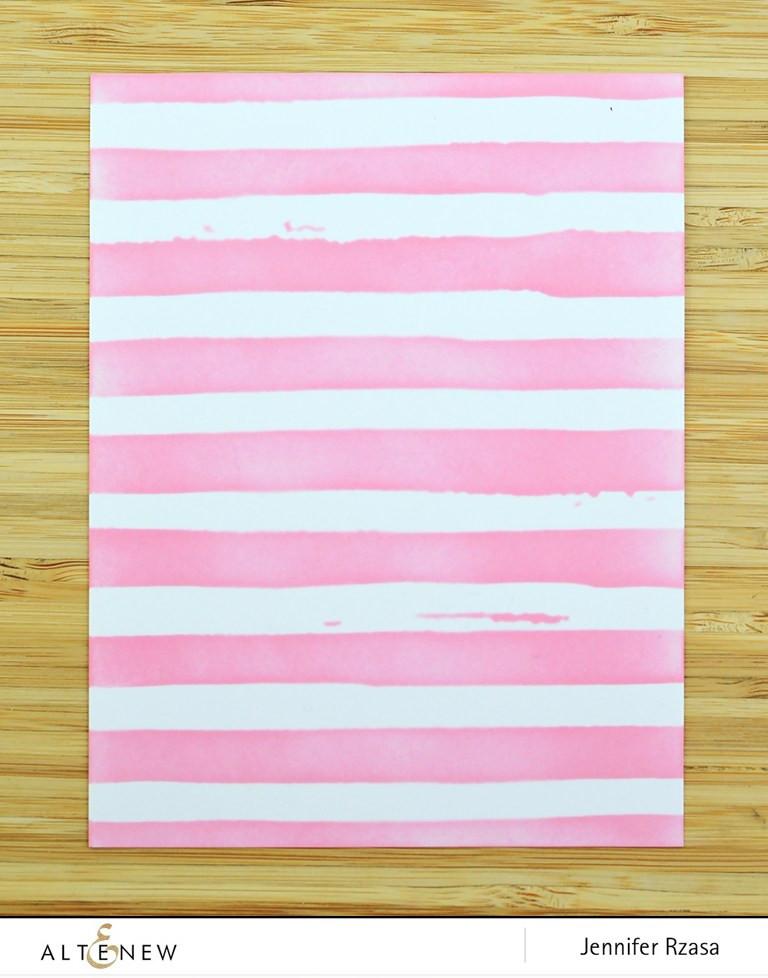 768x978 Watercolor Stripes Stencil Altenew - Watercolor Stripes