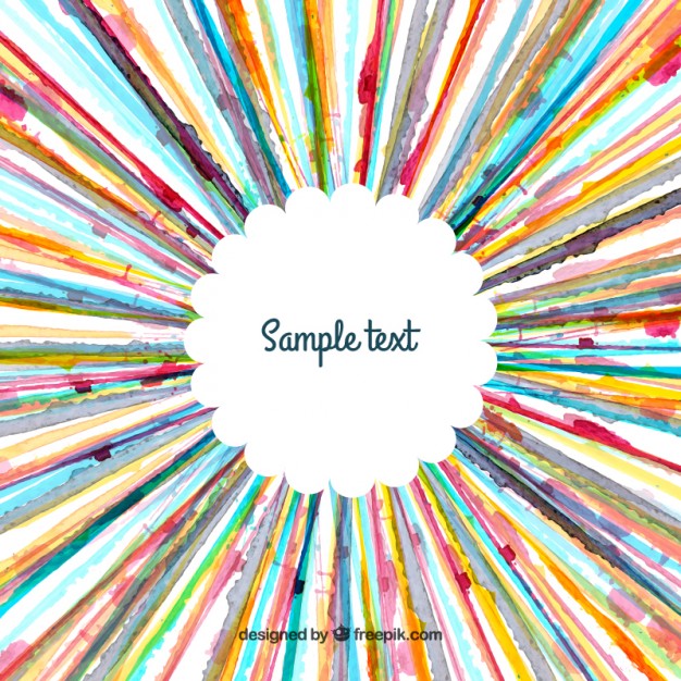 626x626 Watercolor Stripes Frame Vector Free Download - Watercolor Stripes