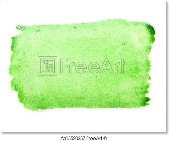 560x470 Free Art Print Of Green Watercolor Brush Stroke. Green Watercolor - Watercolor Stroke
