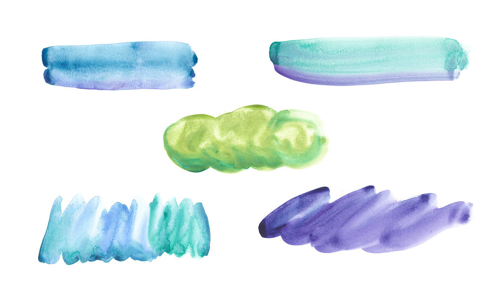 1000x575 Watercolor Strokes Hello Brio - Watercolor Stroke