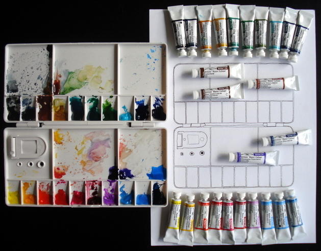 629x492 Watercolor Stuff, Step 01 Watercolor Palete, Watercolor - Watercolor Stuff