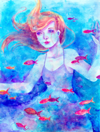 320x423 More Stuff From My Ap Art Portfolio Thanks For Liking My Stuff - Watercolor Stuff