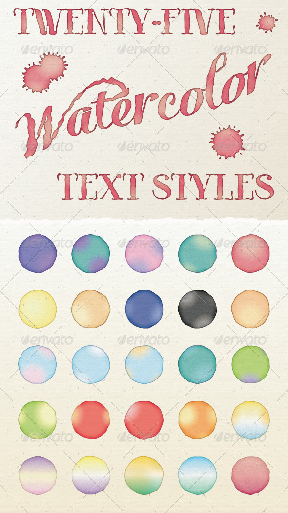 590x1049 Watercolor Text Styles By Jeremychild - Watercolor Styles