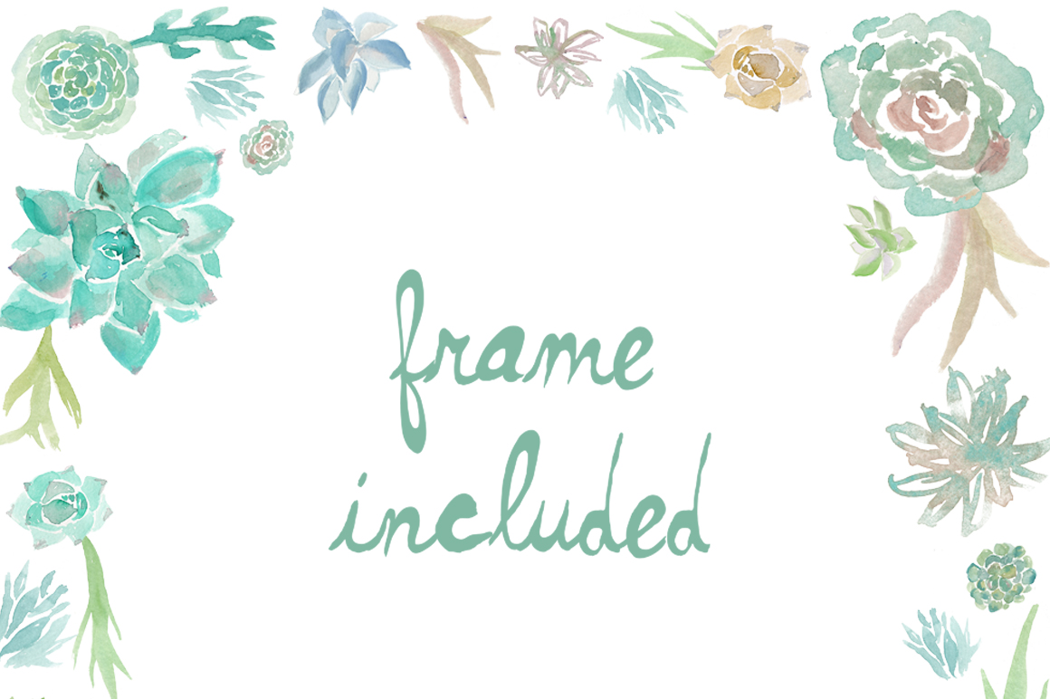 1160x772 Watercolor Succulents Clip Art - Watercolor Succulent Clipart