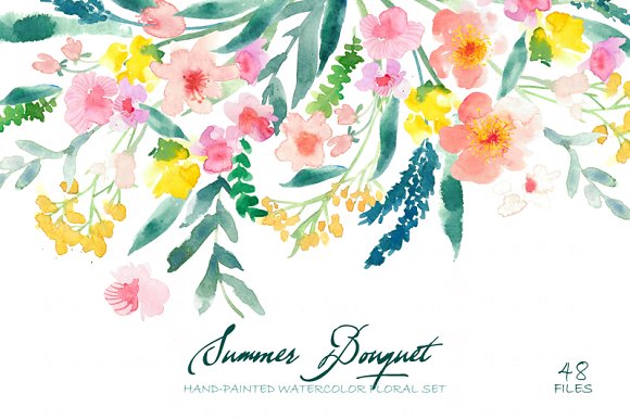 580x386 Summer Clip Art Watercolor - Watercolor Summer