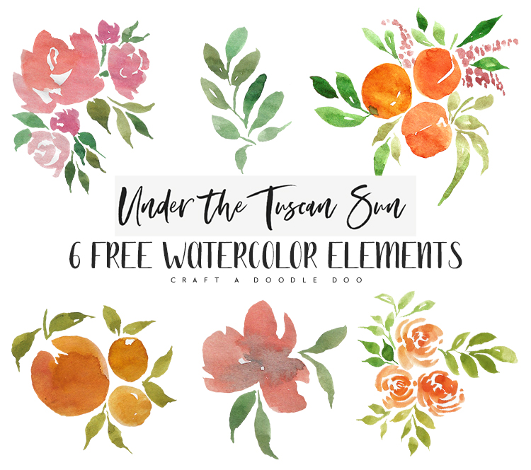 750x664 Watercolor Summerfall Floral Clipart Download Scrap Booking - Watercolor Summer