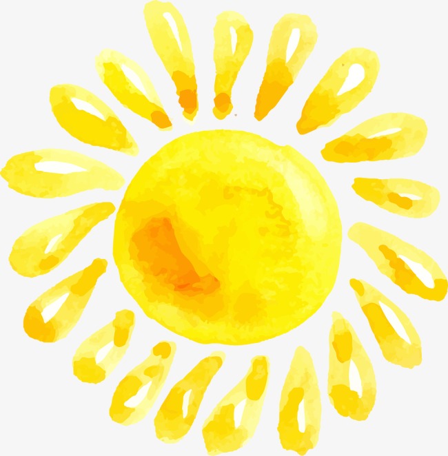 650x662 Drawing Vector Sun, Sun Clipart, Watercolor, Vector Png And Vector - Watercolor Sun