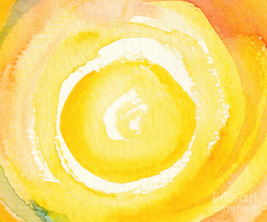 900x750 Sun And Sunlight - Watercolor Sun