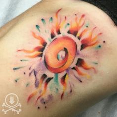236x236 Watercolor Sun Tattoos Watercolor, Tattoo And Body Art - Watercolor Sun Tattoo