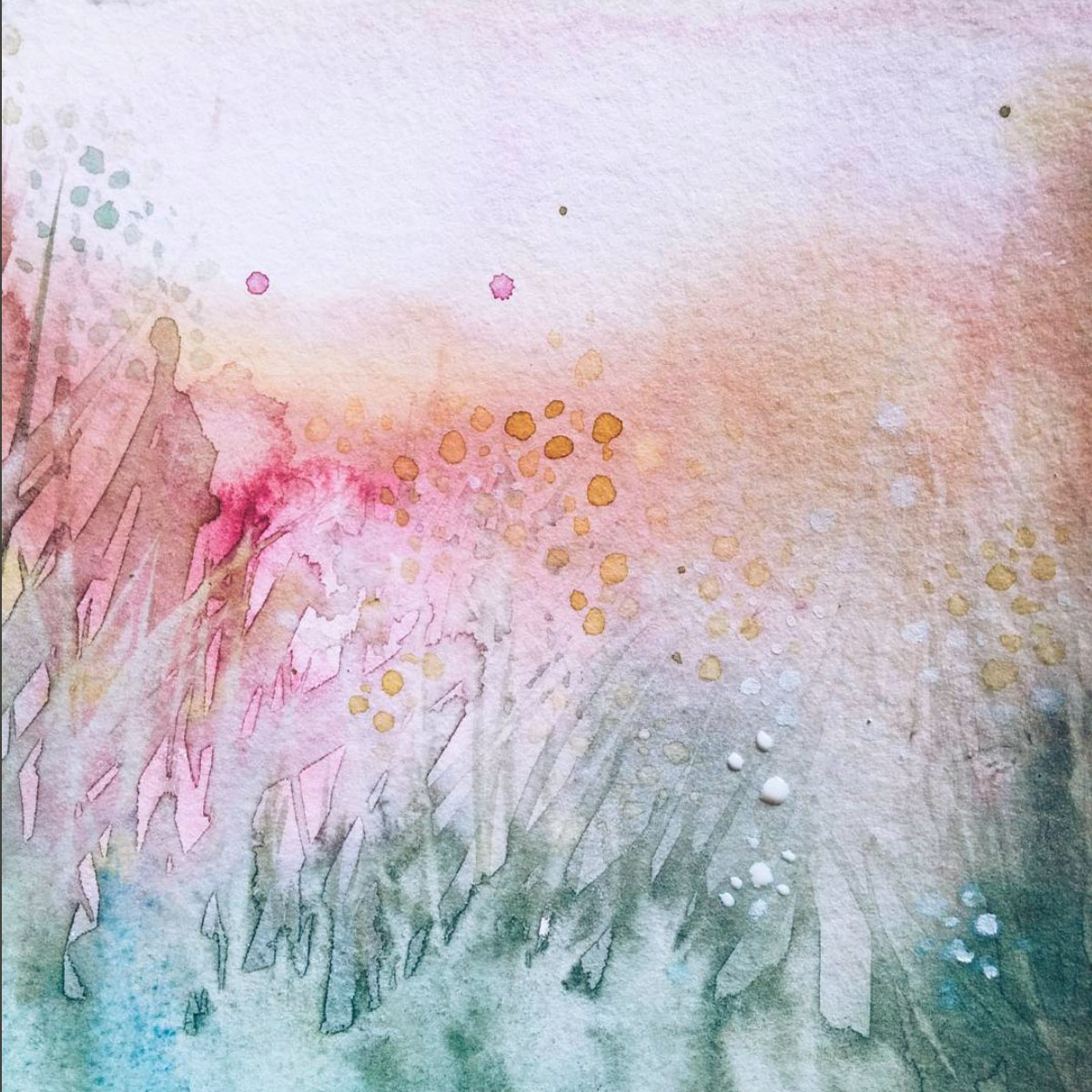 1200x1200 A Sunset Kind Of Mood (Original Watercolor Painting) - Watercolor Sunset