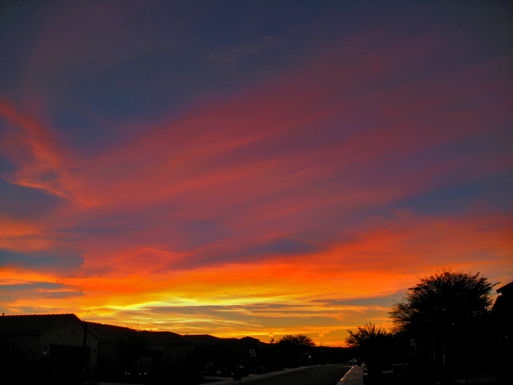1024x768 Arizona Watercolor Sunset Bob Davidson - Watercolor Sunset For Beginners