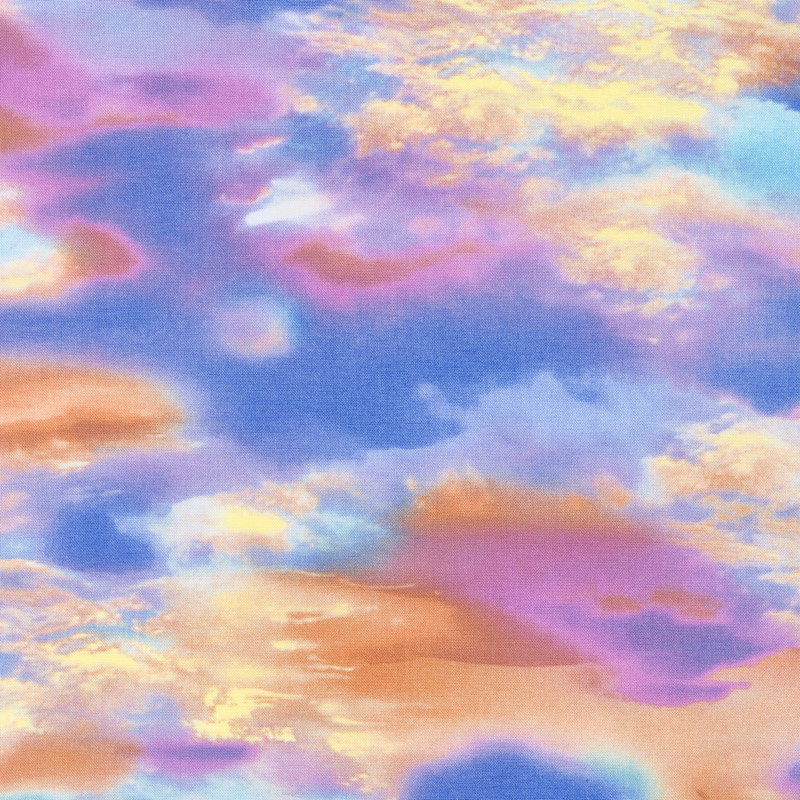 800x800 Electric Nature - Watercolor Sunset Sky