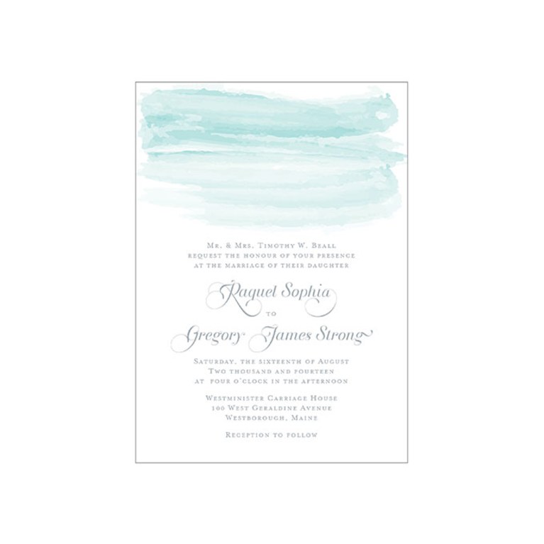 767x767 Romantic Blue Watercolor Invitation Brides - Watercolor Swash